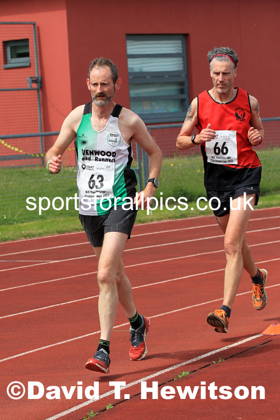 2022 North Eastern Counties AA 10000 metres Champs., Chester le Street, Sat,. May 21st. Photo: David T. Hewitson/Sports for All Pics
